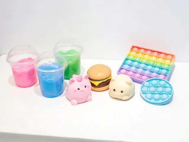 Sensory fidget toys and slime set